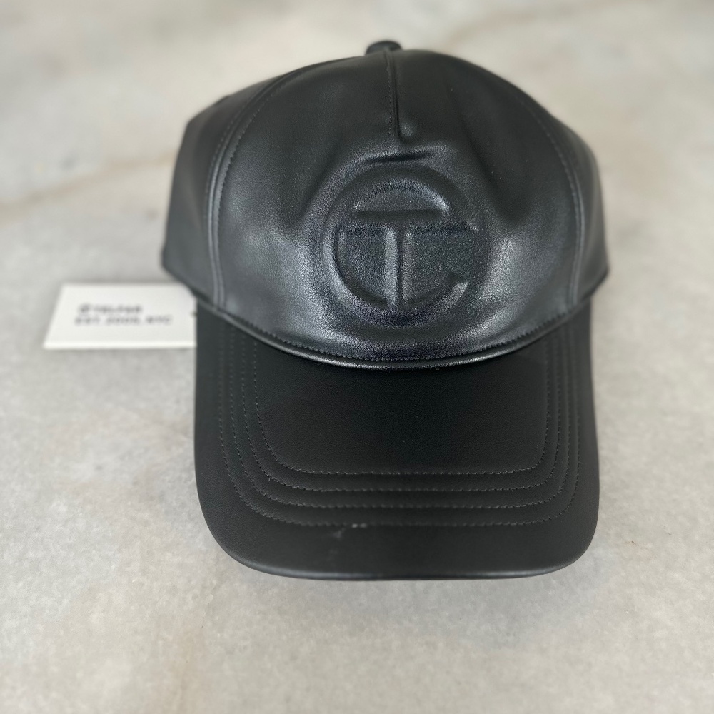 Black TELFAR Vegan Leather Hat